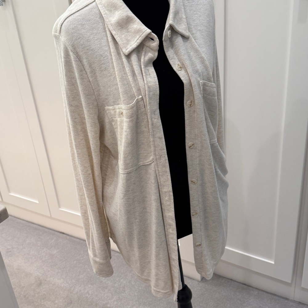 ARULA Cream Button Down Shirt